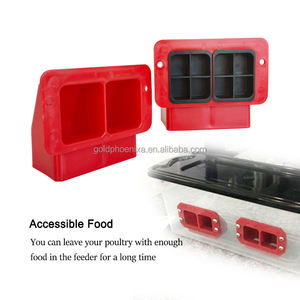 YYC DIY patio trasero pollito alimentador codorniz Puerto kits alimentador <span class=keywords><strong>de</strong></span> aves <span class=keywords><strong>de</strong></span> corral para aves pequeñas - Product Image 4