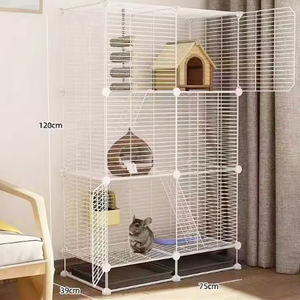 공장 사용자 정의 하이 퀄리티 내구성 저렴한 동물 케이지 실내 사용 애완 동물 케이지 - Product Image 3