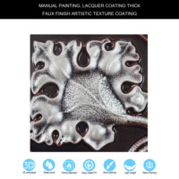 Panneaux muraux 3D en PVC imitation étain pour plafond carré, imperméables, décoratifs, suspendus, pour usage hôtelier PL64, argent traditionnel PAINTSDECOR