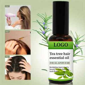 Sérum capillaire anti-chute à l'huile essentielle d'arbre à thé pour la croissance des cheveux, marque privée, vente en gros, réduction des pointes fourchues - Product Image 5