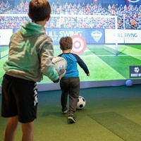 Simulateur de football numérique SQactivaPlay, réalité virtuelle, jeu de projection interactif en salle, sport, adultes, enfants, parc d'attractions