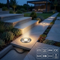 Luminaire encastré extérieur étanche IP68 1W pour piscine, mur ou coin, à installer sous terre