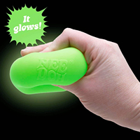 Nuevo Nee Doh Nice Cube Glow Squishy, Cubo Antiestrés que Brilla en la Oscuridad, Juguete Sensorial Súper Sólido para Niños y Adultos, Regalos