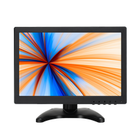 Moniteur LED HD 12 pouces à prix abordable avec HDMI, VGA et haut-parleur pour ordinateur portable et usage industriel