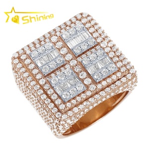 แหวน <span class=keywords><strong>Fame</strong></span> Ring รุ่นคลาสสิกสำหรับผู้ชาย ทองคำชมพู 10K ประดับเพชรทรงกลมเจียระไนแบบบริลเลียนท์ ฝังแบบ Prong-Set พร้อมใบรับรอง แหวนนิ้วก้อยสีชมพู - Product Image 1