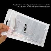 Étui de téléphone en plastique personnalisé sac zip-lock pochette étanche refermable avec logo pour accessoires mobiles