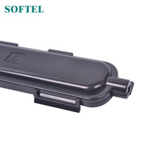 Boîtier de raccordement extérieur FTTH 1 fibre optique pour câble de branchement et câble de brassage