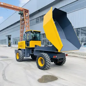 CE Site Dump Trucks 9tons 4X4 Mini Site Dumper Truck Mini Loaders Dumper Compact Tipper Truck Mining Dumper