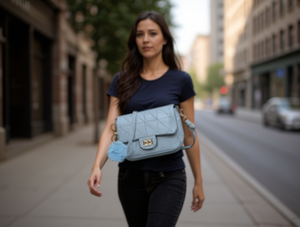 Sac bandoulière pour femme en microfibre, cuir synthétique, coque souple, sangle unique, usage quotidien, toutes saisons - Product Image 2