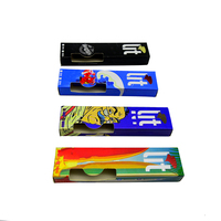 Boîte personnalisée pour cartouche de 1 ml, en carton SBS 18pt, pour emballage de stylo à cartouche de 1 gramme, emballage personnalisé pour cartouche d'huile jetable de 1 ml