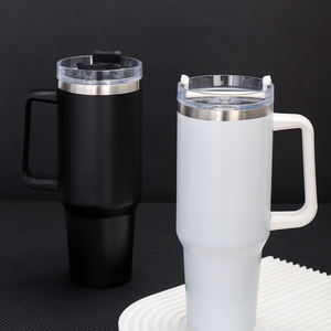 Bouteille isotherme à double paroi à large ouverture 2024 avec poignée, bouteille d'eau portable isolée pour les voyages - Product Image 4