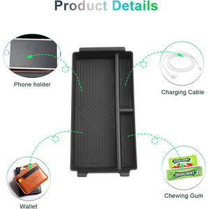 QEEPEI moderne ABS Center voiture Console accoudoir organisateur <span class=keywords><strong>Cupra</strong></span> Tavascan boîte de rangement diviseur Inserts accessoires intérieurs - Product Image 5