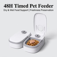 Distributeur automatique de nourriture pour animaux de compagnie, contrôle des portions temporisé, distributeur de nourriture sèche pour une seule repas pour chats et chiens