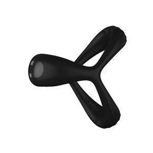 IPX7 impermeabile USB ricaricabile Lust Ring 10 modalità di vibrazione potente in Silicone gallo anello a sfera in verde nero anello pene - Product Image 5