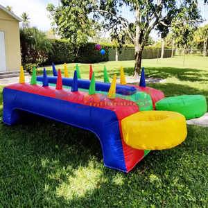 Juegos inflables comerciales para exteriores, 2 jugadores, juegos de carnaval, inflables Air Racers para fiestas al aire libre - Product Image 3