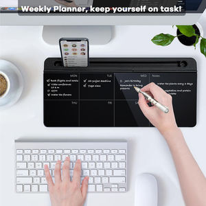Bàn tổ chức khô xóa bảng bảng trắng nhỏ hàng tuần kính máy tính để bàn bảng trắng với lưu trữ - Product Image 2