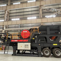 Station mobile MTF Type de roue Machine d'extraction industrielle de haute qualité Granit et autre ligne de production de concassage de pierre