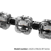 Barre lumineuse LED modulaire connectable, faisceau haut et bas, pour barre de toit, avec DRL, phare de conduite tout-terrain en cube de 4 pouces pour camions, SUV, 4x4