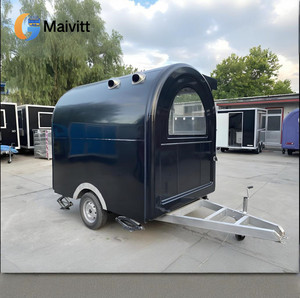 Mobiele Voedselsnackproductie Fastfoodkar-Zwart Zonnescherm Model Mobiele Eetkar - Product Image 4