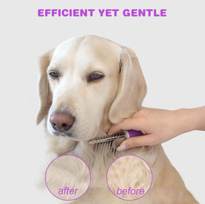 Peine desenredante para mascotas con cuchillas largas de seguridad para desenredar el pelo encrespado o anudado de perros y gatos - Product Image 6