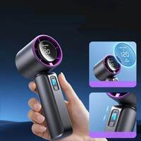 Ventilador Portátil Eléctrico Recargable por USB con Luz RGB, Diseño para Colgar en el Cuello, 4-6 Horas de Duración, para Auto, Hotel y Uso en Exteriores