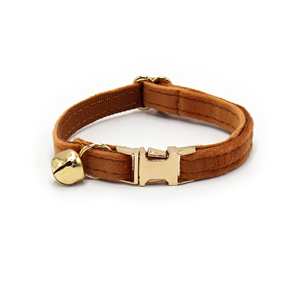 Großhandel Samt-Halsband für Katzen und Hunde mit Glocke, Modisches Samt-Haustierhalsband mit optionaler personalisierter Schnalle in verschiedenen Farben - Product Image 6