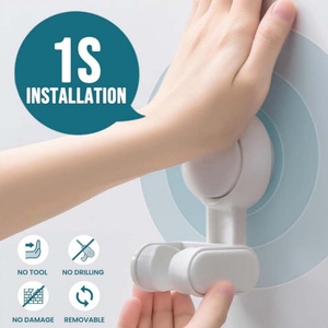 Suction Shower Head Holder MAX Hold 3 KG Universal Angle Adjustable Shower Head <b>Bracket</b> Waterproof Wall Mounted for Bathroom - Product Image 3
