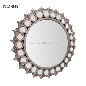 Viejo elegante Jardín <span class=keywords><strong>de</strong></span> <span class=keywords><strong>la</strong></span> <span class=keywords><strong>casa</strong></span> <span class=keywords><strong>de</strong></span> corredor <span class=keywords><strong>de</strong></span> pared antiguo espejo redondo <span class=keywords><strong>de</strong></span> vidrio vintage personalizado - Product Image 3