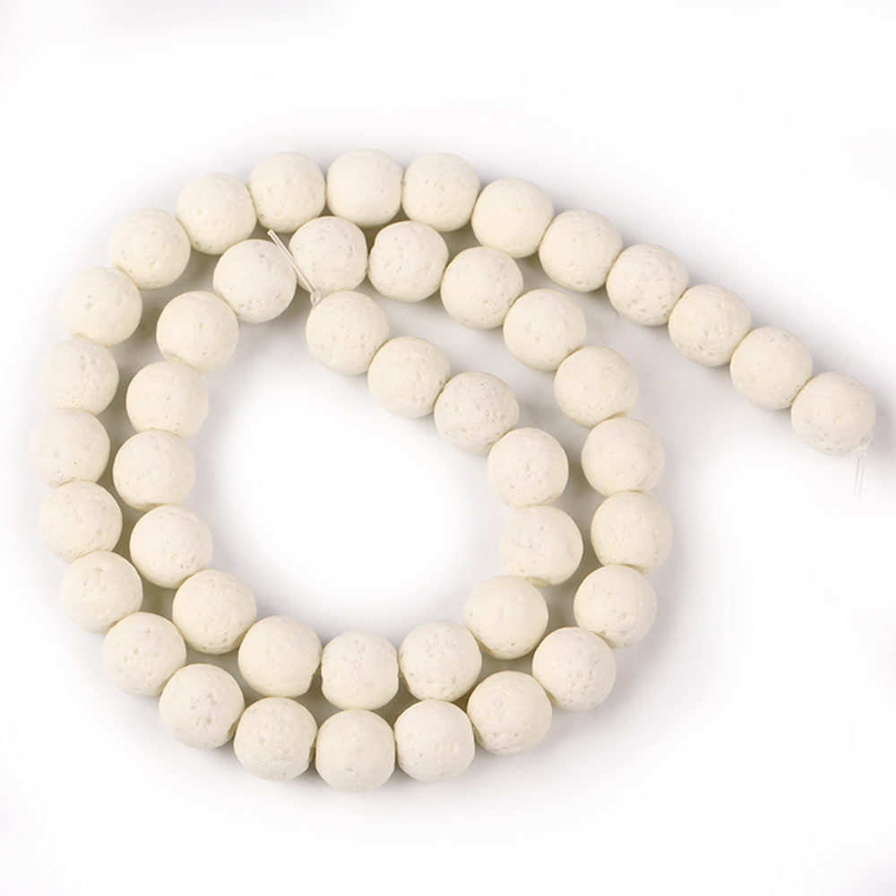 Perles rondes kaki 8 mm, 45 pièces