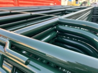Panel de Cerca para Ganado (Caballos/Ovejas/Ganado Vacuno) y Panel de Corral para Corrales, Puerta de Patio, Acero Ecológico Galvanizado con Recubrimiento de PVC