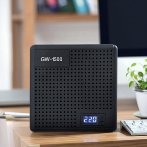 Kebo GW Series 1500VA điều chỉnh điện áp tự động một pha loại bảng đen cho thiết bị gia dụng AC làm bằng vật liệu PC - Product Image 6