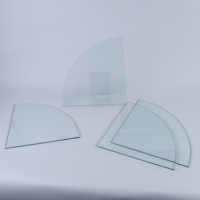 Verre trempé transparent sur mesure, bord poli fin, verre de sécurité renforcé pour plateau de table, vitrine, cloison