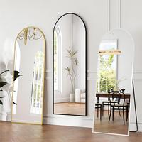 Miroir sur pied personnalisé pour intérieur commercial, cadre en alliage moderne, grand miroir pleine longueur pour chambre à coucher