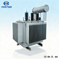 Transformateur de station de puissance triphasé immergé dans l'huile 10KV 50KVA 630KVA avec certificat IEC, transformateur 10 cuivre en promotion