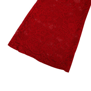 Completo <span class=keywords><strong>Sexy</strong></span> da Donna in Pizzo a Due Pezzi: Top Corto Trasparente a Maniche Lunghe e Pantaloni a Zampa, Set Coordinato Trasparente - Product Image 5