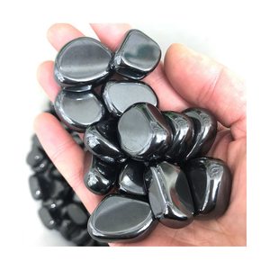 Pierre roulée d'hématite en gros, très demandée, style bohème, pour l'attraction de la prospérité, pierre décorative sculptée, pierre brute, pierre concassée - Product Image 3