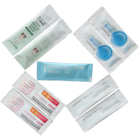 Machine d'emballage de sachets entièrement automatique à double voie et à 4 soudures latérales pour shampoing, crème, lotion, cosmétiques, gel douche