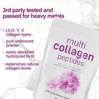 Colágeno en Polvo Multifuncional Tipos I, II, III, V y X con Biotina 10000mcg, Ácido Hialurónico y Vitamina C para Piel, Cabello y Uñas