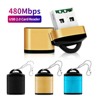 Mini Lector de Tarjetas USB 2.0 TF, Adaptador de Tarjeta de Memoria Micro SD para Computadora Portátil, PC, Accesorios para Automóvil, Venta al por Mayor