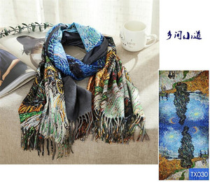 Zipeiwin Factory Directly <strong>Sale</strong> Cheap Custom Polyester Digital Print <strong>Cashmere</strong> <strong>Scarf</strong> - Product Image 3