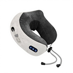 Oreiller de massage pour le cou en forme de U Haomijia, mousse à mémoire de forme, vibration électrique, thérapie thermique, portable, utilisation en voiture - Product Image 5