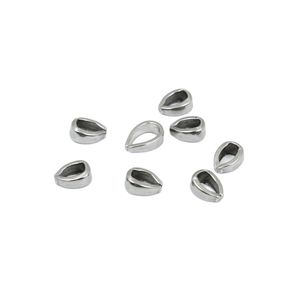 Stainless Steel Closed End Clasp Teardrop Shape Jewelry Findings DIY Accessories For Bracelet Necklace Making 10mm Size - Product Image 5