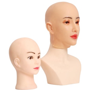 Nueva máscara de belleza de silicona Diy personajes máscara de cabeza completa de silicona realista cubierta cara de fiesta máscaras de cabeza completa de hombre a mujer - Product Image 1