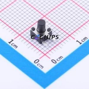 TC-1150DL-6.0H-250 Tactile Switch Through hole Switch Single Pole Single Throw Round Button 2.5N Right Angle Insert - Product Image 1