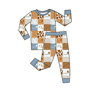 Maßgefertigtes Baby-Mädchen Neugeborenen Bambus Langarm-Set Kinderkleidung Kürbisrosa Schleife Strampler - Product Image 4