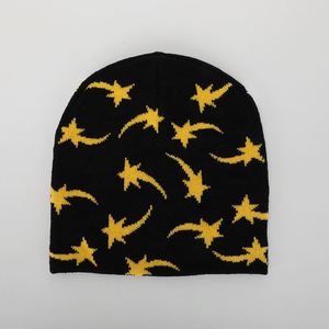 Custom Logo Unisex Acrylic Knitted <b>Beanie</b> Hat Winter Warmer Sports Ski Cap Skull <b>Merino</b> Jacquard <b>Beanie</b> - Product Image 5