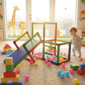 Tobogán de Plástico Educativo para Bebés, para Uso en Interiores, para Guarderías y Casas de Juegos - Product Image 1