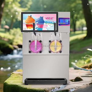 เครื่องทำมิลค์เชค โยเกิร์ตแช่แข็งอัตโนมัติ 1/2/3 ถัง เครื่องทำน้ำแข็งปั่นเชิงพาณิชย์ พร้อมหน้าจอ LED สำหรับร้านชานม - Product Image 3