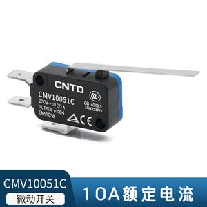 CNTD Changde Electric Miniature Micro Limit Switch Self-Resetting 10A Long Handle CMV105C Push Button <b>Microswitch</b> - Product Image 2