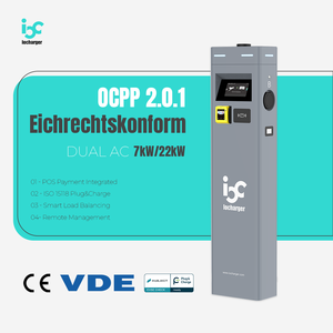 Station <span class=keywords><strong>de</strong></span> charge Eichrechtskonform pour voitures électriques OCPP 2.0.1 Chargeur EV commercial 22kW Type 2 avec paiement POS - Product Image 1